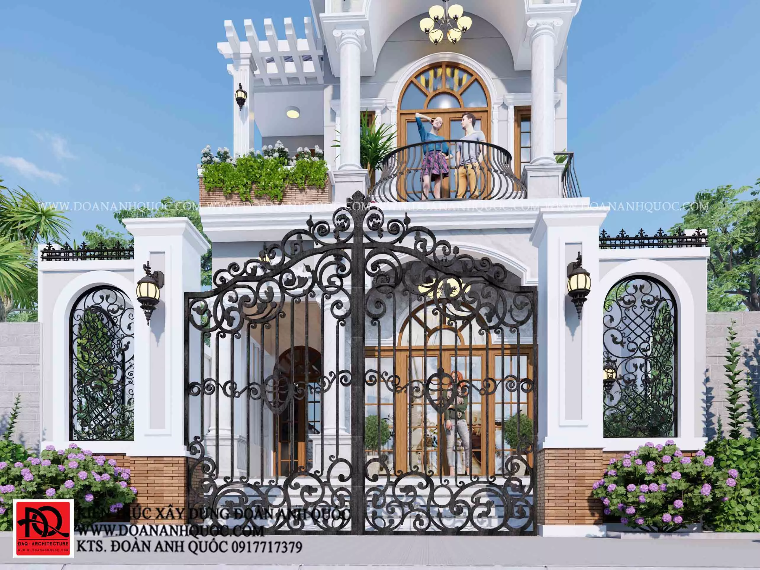 Thi công trọn gói mẫu nhà mái thái 2 tầng 6x14m tại Phan Thiết